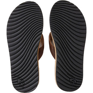 2024 Rip Curl Mens Chiba Open Toe Flip Flops TCTG47 - Brown / Tan